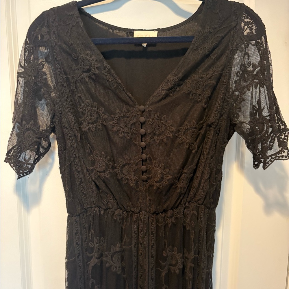 Elegant Black Lace Jumpsuit